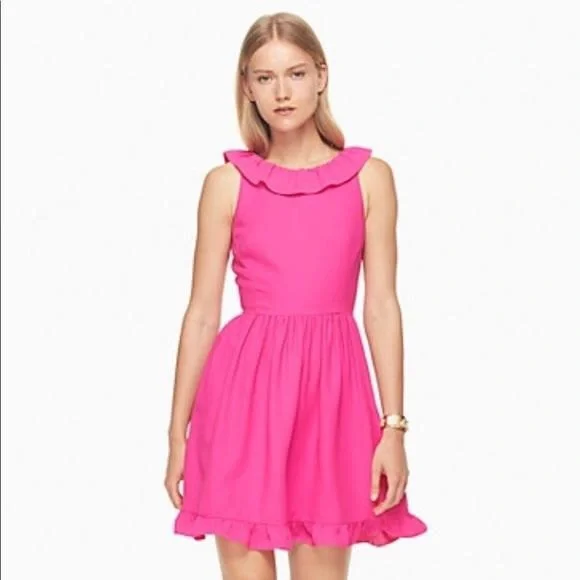 slim fit dress slacks Kate Spade New York Cap Sleeve V-neck Floral Fit & Flare Dress – Vicky and  Lucas main image 0
